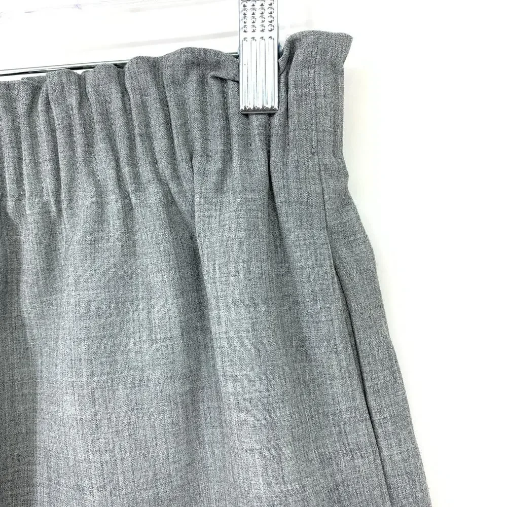 J. Crew Mercantile Skirt Women's Sz 2 Paperbag Waist Sidewalk Mini Gray Pockets